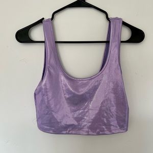 Forever 21 purple cropped tank top! Size M
